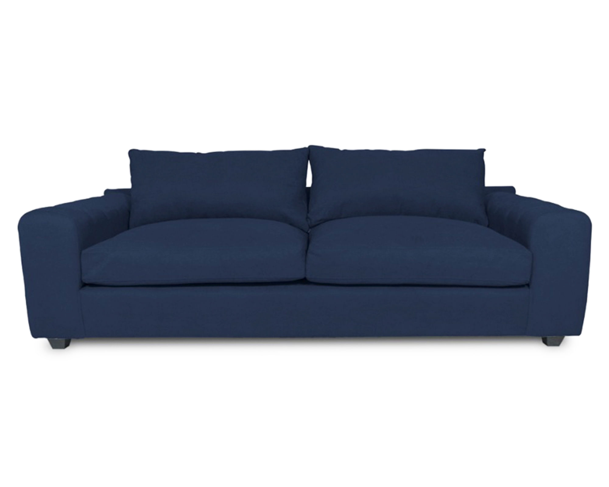 Sofás Home Sofá 2 cuerpos Briana chenille azul
