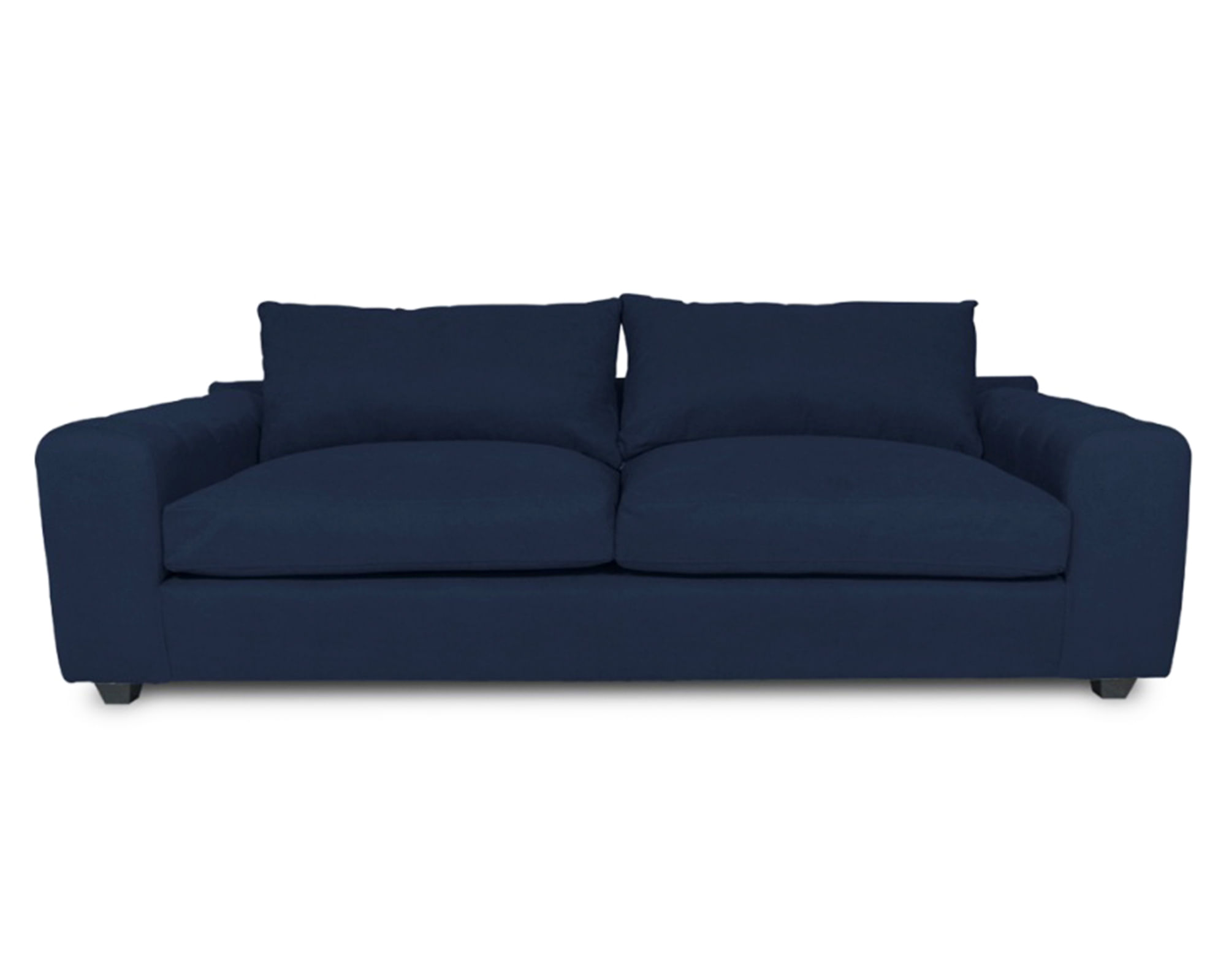 Sofás Home Sofá 3 cuerpos Briana chenille azul