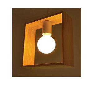 Lámpara colgar E27 1L Cuadrada