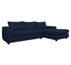 Seccional 3 cuerpos Kandra chenille azul