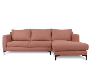 Seccional 3 cuerpos Kaile chenille palo rosa