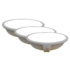 Pack de 3 lavamanos bajo cubierta 17# blanco