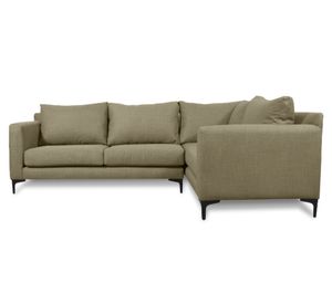 Seccional 3 cuerpos Alanna chenille beige