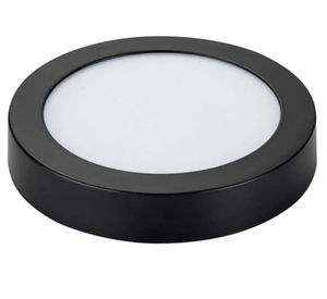 Panel Led redondo sobrepuesto 24W 1L luz fría negro
