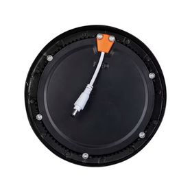 Panel Led redondo sobrepuesto 24W 1L luz fría negro
