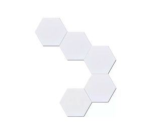 Set 6 apliqués LED hexagonales luz RGB con control remoto