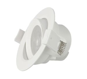 Foco LED embutido basculante 7W 1L luz cálida blanco 5 unidades