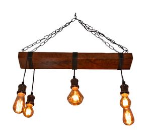 Lámpara cielo E17 Cálida 5 Luces café