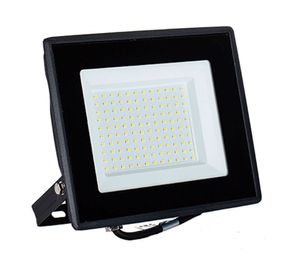 Proyector LED negro 100W 25 cm luz fría