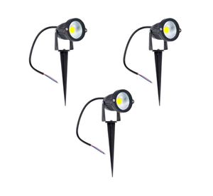 Estaca solar LED 5W 1L cálida negro