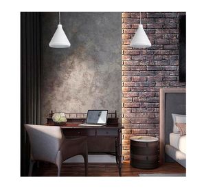 Lámpara colgar E27 1L Hatchi blanco