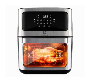 Freidora de aire Max Edition negro/inox 12 lt