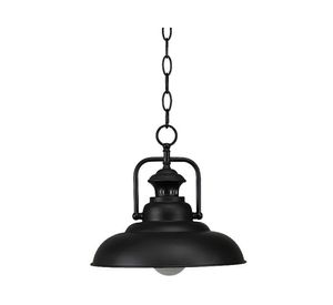 Lámpar colgar LED E27 1L Industrial con cadena negro