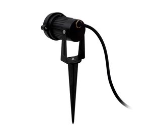 Estaca solar LED 5W 1L cálida negro