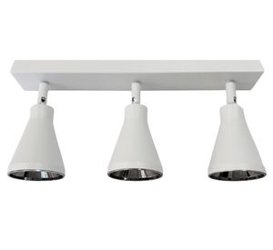 Lámpara techo 30W Gu10 Led 3 luces blanca