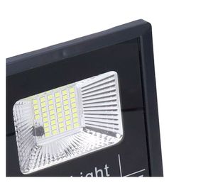 Proyector LED con panel solar negro 60W 22.5 cm luz fría