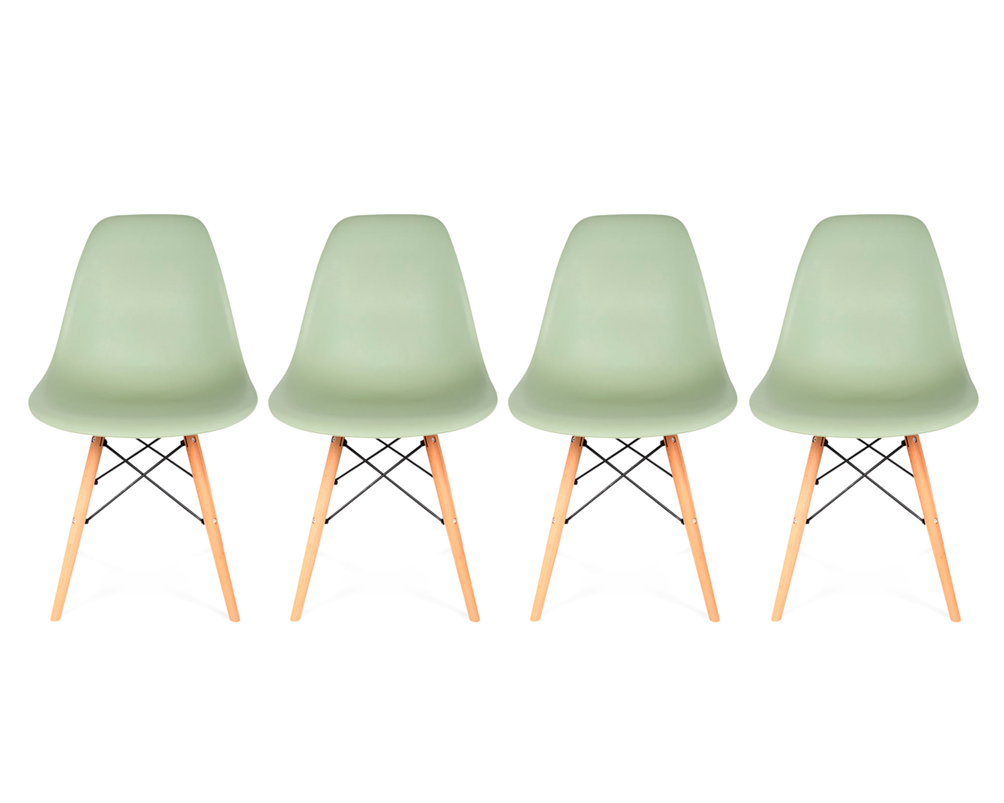 Form Design Silla comedor Eames DSW menta 4 unidades