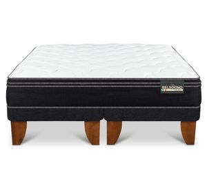 Cama europea Belsogno Premium 2 plazas base dividida