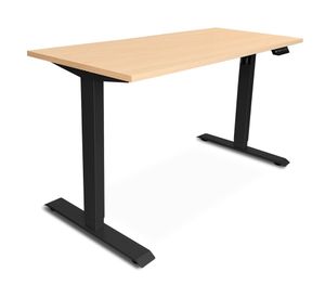 Escritorio Cosmo natura/negro 121x120x60 cm