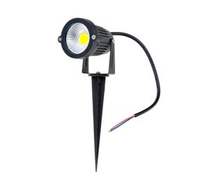 Estaca solar LED 5W 1L fría negro