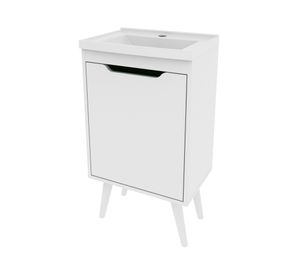 Mueble vanitorio 1 puerta con lavamanos BN-3652 blanco