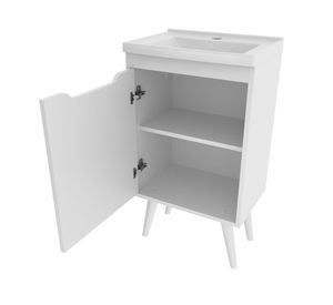 Mueble vanitorio 1 puerta con lavamanos BN-3652 blanco
