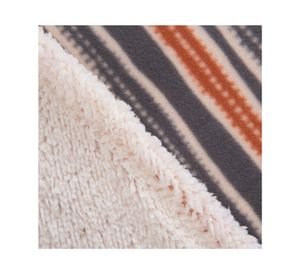 Frazada polar/sherpa Gerbera diseño 2 plazas