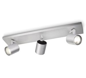 Foco decorativo elegante 3L GU10 gris