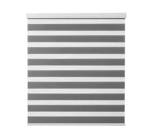 Cortina roller Dúo con cenefa 90x250 cm gris