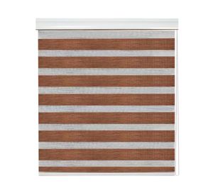 Cortina roller Dúo con cenefa 90x165 cm tabaco