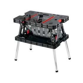 Banco mesa de trabajo plegable 85x56x11 cm negro