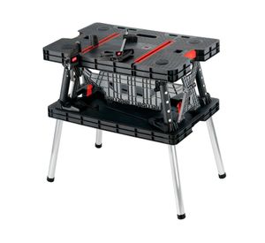 Banco mesa de trabajo plegable 85x56x11 cm negro