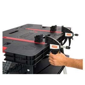 Banco mesa de trabajo plegable 85x56x11 cm negro