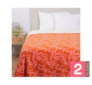 Frazada polar/sherpa Tulipán diseño 2 plazas