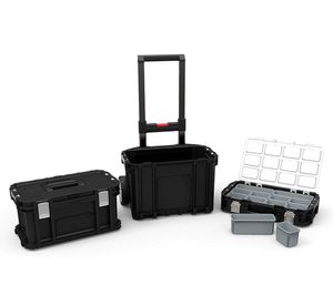 Caja herramientas Connect Rolling System 56x70x57 cm negro