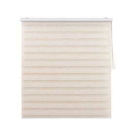 Cortina roller Dúo con cenefa 90x250 cm beige