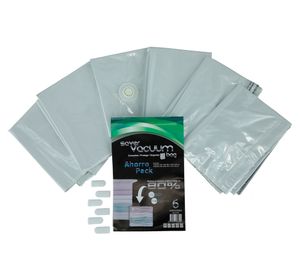 Bolsa ahorra espacio SB-30450 transparente 3D Cubo 6 un