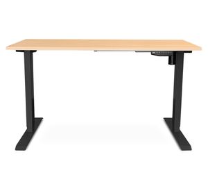 Escritorio Cosmo natura/negro 121x140x60 cm