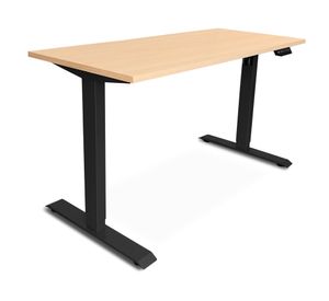 Escritorio Cosmo natura/negro 121x140x60 cm