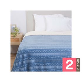 Frazada polar/sherpa Romero diseño 2 plazas