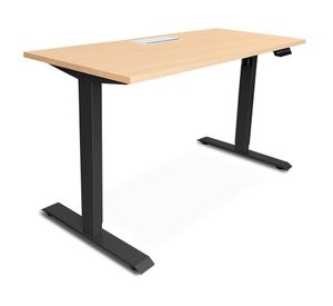 Escritorio Cosmo natura/negro 121x160x70 cm