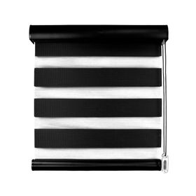 Cortina roller Dúo Arcadia 120x240 cm negro