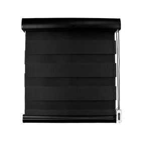 Cortina roller Dúo Arcadia 120x240 cm negro