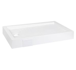 Receptáculo ducha antideslizante blanco 15x70x130 cm