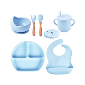 Set menaje infantil Eco Baby celeste 6 piezas