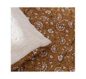 Plumón estampado sherpa India diseño 2 plazas