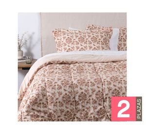 Plumón estampado Hatha diseño 2 plazas