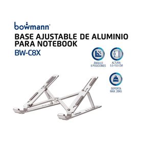 Base ajustable para notebook BWC8X gris