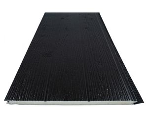 Siding metal 1.6x38x380 cm negro mate
