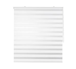 Cortina roller dúo sin cenefa 120x165 cm blanco